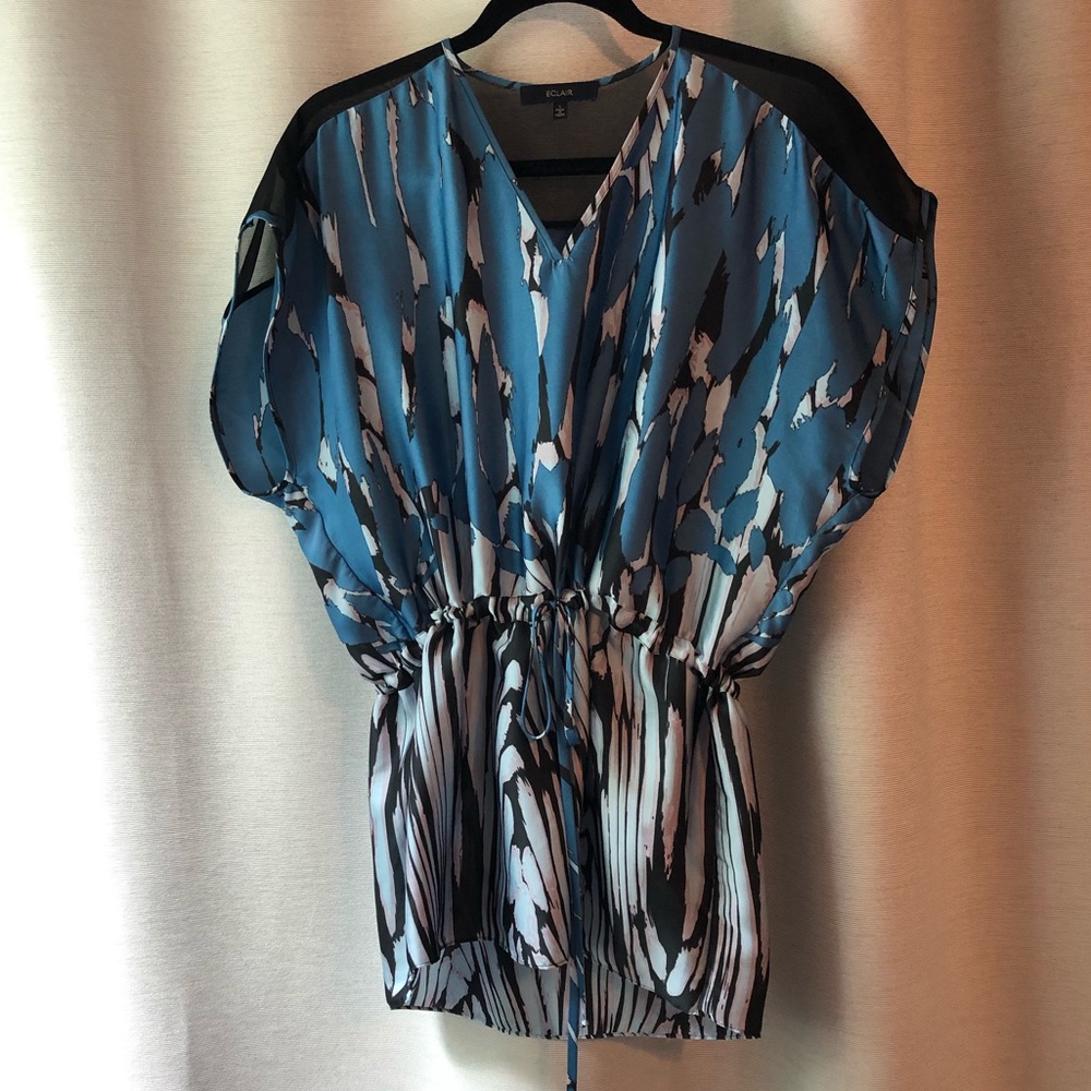 Satin blouse or swim cover-up